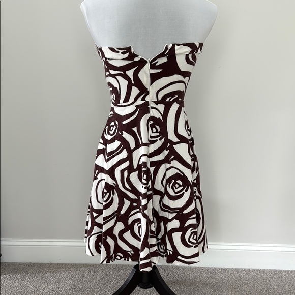 XOXO Chic Strapless Brown and White Dress Sz5 - Picture 4 of 7